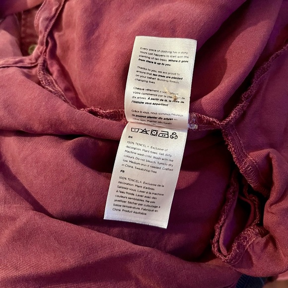 tentree Burgundy Long Sleeve Dress - Picture 8 of 8